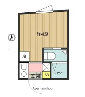 アスパイア新宿【303号室号室】の間取り