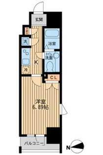 KDXレジデンス東新宿【7階】の間取り