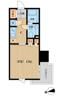 KDXレジデンス東新宿【14階】の間取り