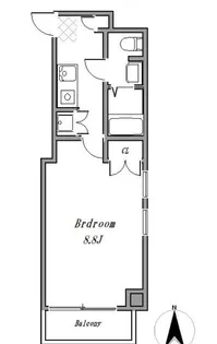 ゼルコバレジデンス【5階】の間取り