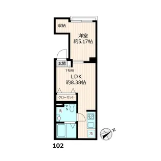 DK池袋【-1階】の間取り