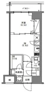 SーRESIDENCE新宿御苑【13階】の間取り
