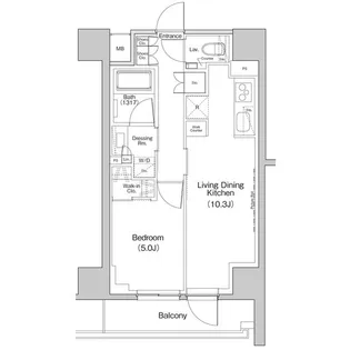ザ・パークハビオ中野富士見町ガーデン【6階】の間取り