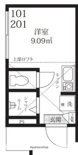 PREMIER笹塚【101号室】の間取り