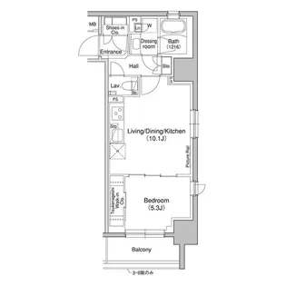 ブリリアンクラス高円寺【6階】の間取り