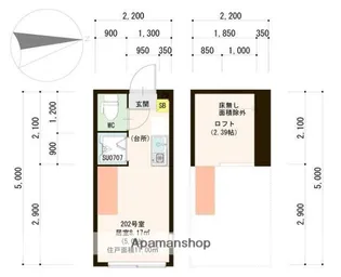 アカツキテラス和泉【'202号室】の間取り
