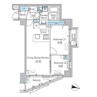 スタイリオ渋谷南平台【4階】の間取り