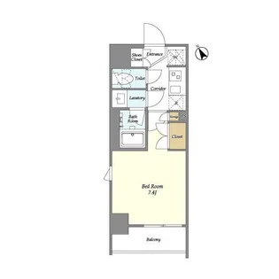 市谷台町坂フロント【10階】の間取り