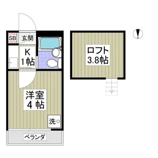 スイートピー【2階】の間取り
