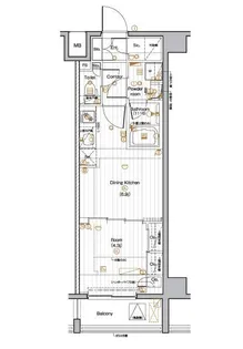 PREMIUM CUBE 池袋本町【5階】の間取り