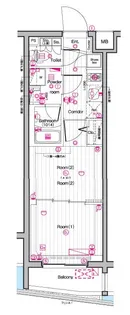 THE PREMIUM CUBE G 東中野【1階】の間取り