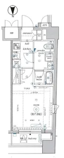 ベルシード新宿中落合【6階】の間取り