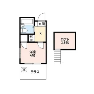 ステラハウスB棟【2階】の間取り