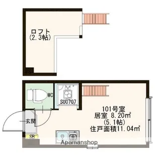 WALEA 明大前【1階】の間取り