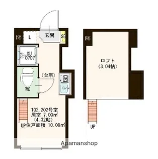 MOA池袋【202号室号室】の間取り