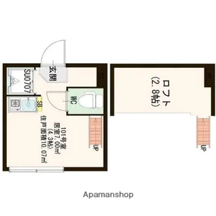リブフラット北新宿【2階】の間取り
