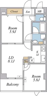 萩原ビル【3階】の間取り