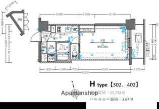 AELL南荻窪【4階】の間取り