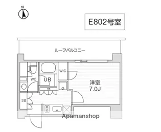 ALTERNA東池袋【8階】の間取り
