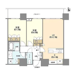 ブランズ渋谷桜丘【21階】の間取り