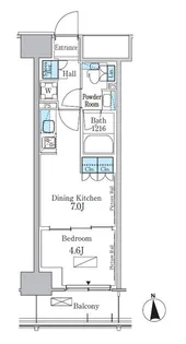 パークアクシス新宿百人町【3階】の間取り