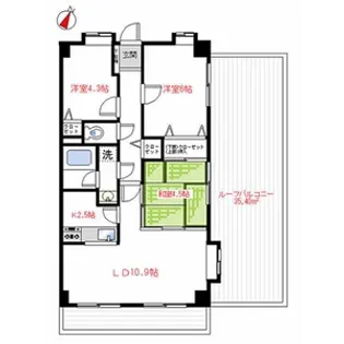 J’シティ南大塚【4階】の間取り