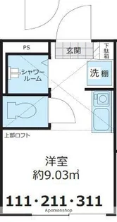 SHANTI CASA四谷若葉(シャンティーカーサ)【1階】の間取り