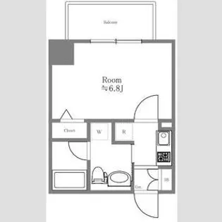レガロ中野坂上【8階】の間取り