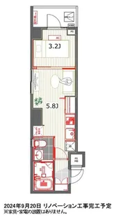 レジデンス西新宿スクエア【10階】の間取り