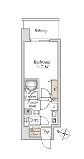 板橋本町ステーションレジデンス【8階】の間取り