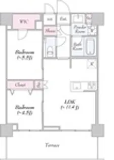 URBANLINK護国寺【1階】の間取り