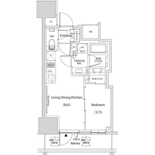 ザ・パークハビオ新中野【7階】の間取り