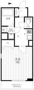 フォルテ中野坂上【102号室号室】の間取り