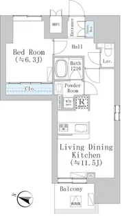 ウェスタ板橋仲宿【8階】の間取り