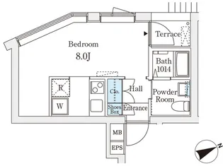 コージーコート四谷坂町【1階】の間取り