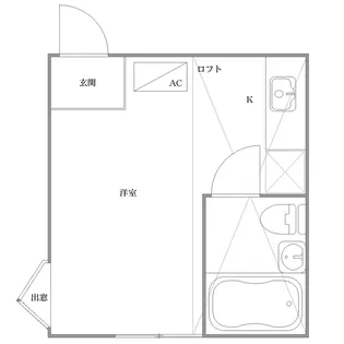 プラザドゥカスパー【1階】の間取り
