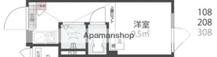 ノースヒル新宿ウエスト【'108号室】の間取り