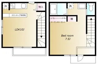 HARCH初台【A号室号室】の間取り