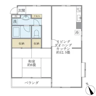 クレル洸雙【2階】の間取り