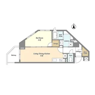 ウェルロード中野新橋【3階】の間取り
