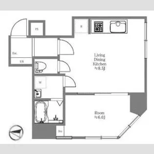 第31宮庭マンション【2階】の間取り