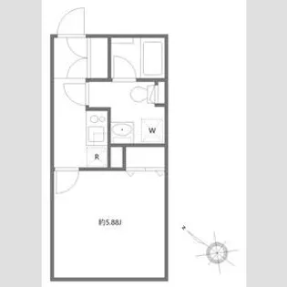 ルーデンス常盤台Ⅲ【2階】の間取り