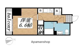 ハウスセゾン新板橋【9階】の間取り