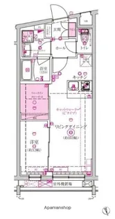 ベルシードステアー西早稲田【403号室】の間取り