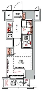 ハーモニーレジデンス山手大塚002【14階】の間取り