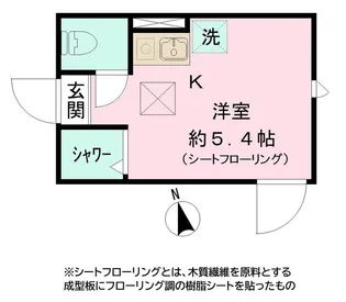 ルミノソ赤塚【1階】の間取り