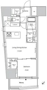 ザ・パークハビオ市ヶ谷ウエスト【11階】の間取り