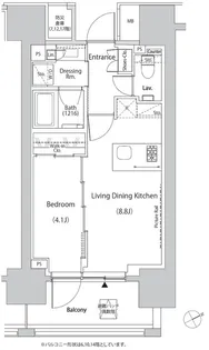 ザ・パークハビオ目白タワー【16階】の間取り