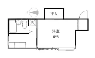 奥澤アパート【202号室】の間取り