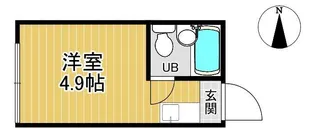 下北沢第2コーポ【1階】の間取り